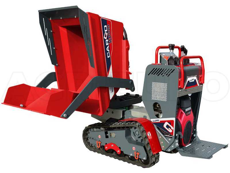 Motocarriola cingolata CARGO J 10000 HEDT 4.0 con joystick - Honda GXe630 - Con pala