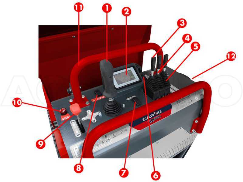 Motocarriola cingolata CARGO J 10000 HEDH 4.0 con joystick - Honda GXe630 - Con pala + betoniera