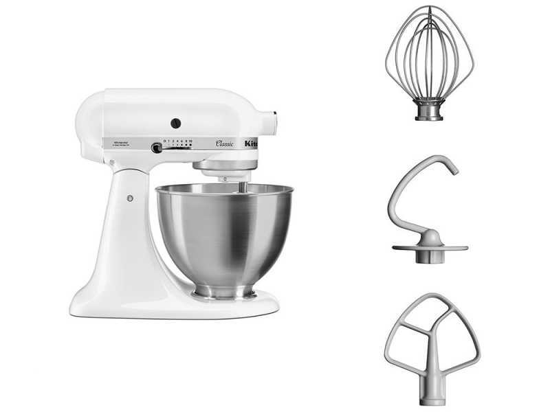KitchenAid Classic 5K45SS Bianco - Impastatrice Planetaria