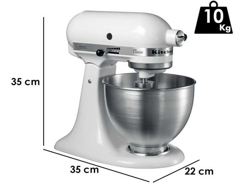 KitchenAid Classic 5K45SS Bianco - Impastatrice Planetaria