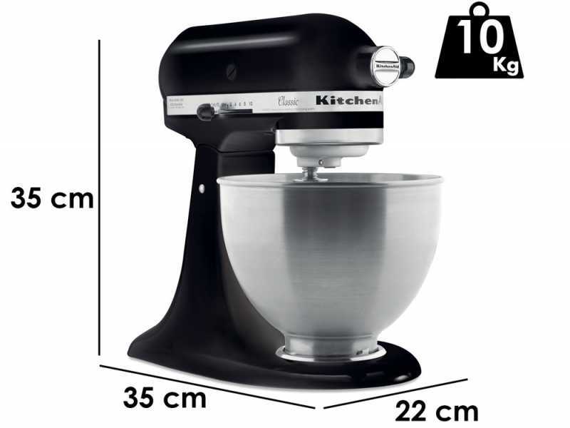 KitchenAid Classic 5K45SS Nero Onice - Impastatrice Planetaria