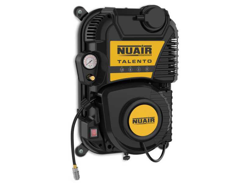 Nuair Talento - Compressore monofase a muro, oil-less - Motore 1.5 HP 