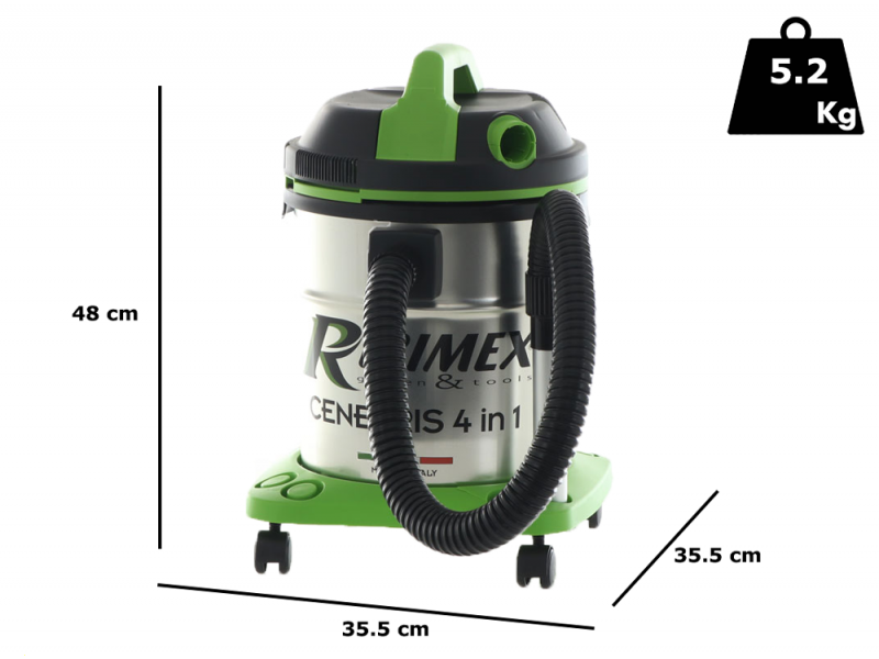 Ribimex Cenetris - Bidone multifunzione + aspiracenere