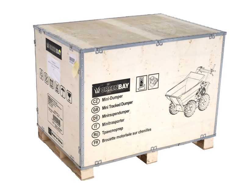 GreenBay MiniTipper 300 L - Motocarriola 4x4 con motore Loncin G200F