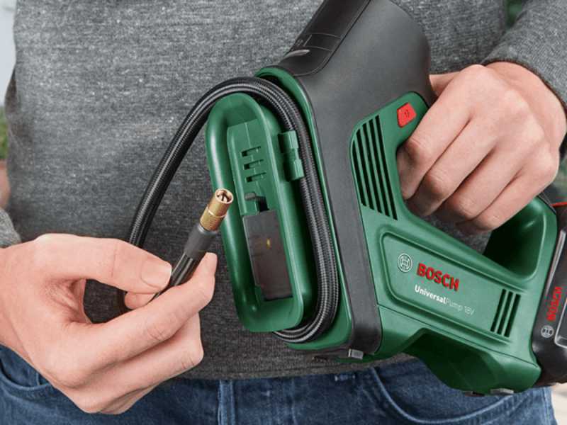 Bosch Universal Pump - Compressore aria a batteria - SENZA BATTERIE E CARICABATTERIE