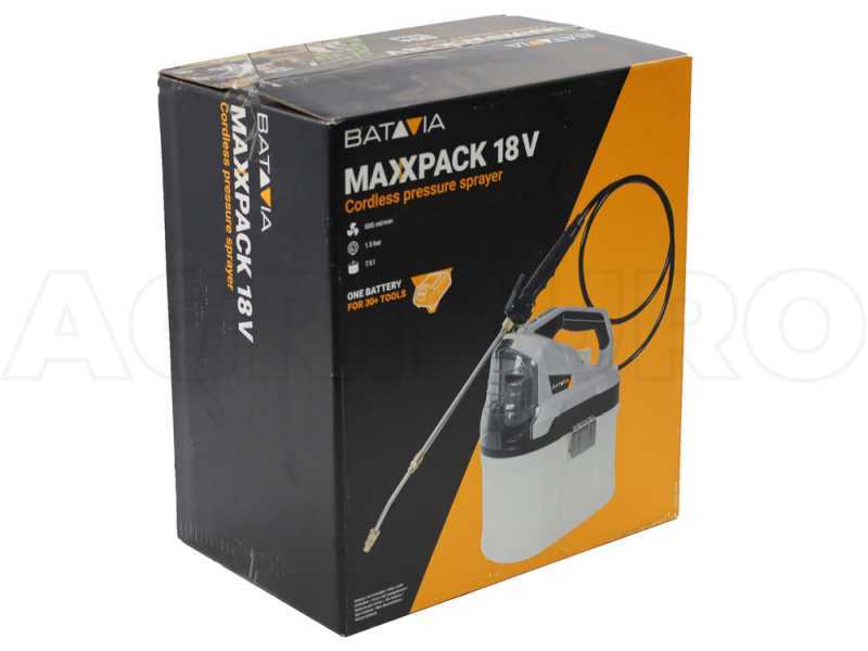 Batavia BT-GS001 - Pompa irroratrice a spalla a batteria - 18V - SENZA BATTERIE E CARICABATTERIE