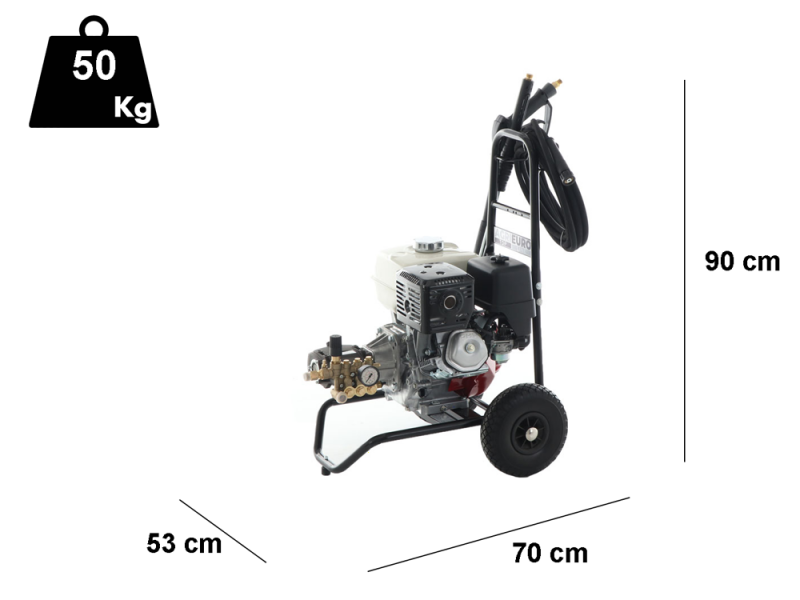 Idropulitrice a scoppio professionale EWD-K 15/310 - 310 bar - Motore Honda GX 390
