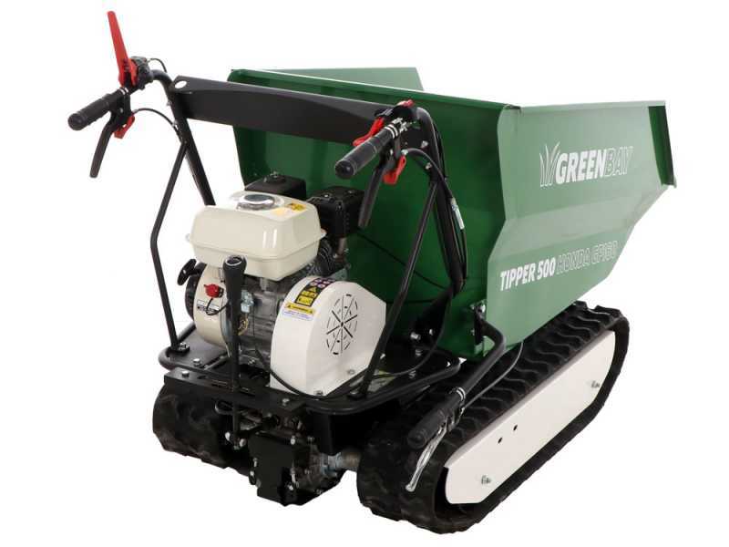 GreenBay TIPPER 500 HONDA GP160 - Motocarriola cingolata dumper  - Portata 500Kg