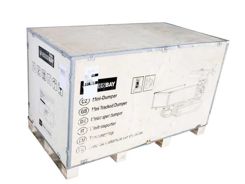 GreenBay TIPPER 500 HONDA GP160 - Motocarriola cingolata dumper  - Portata 500Kg