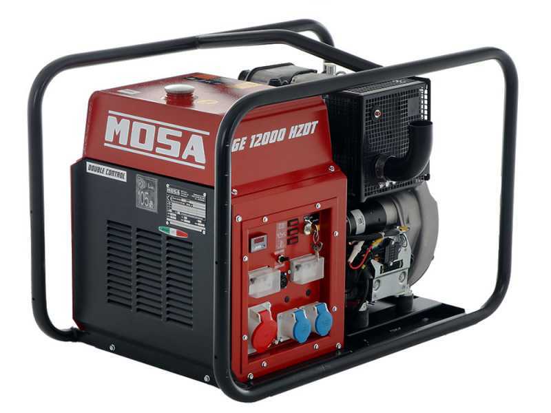 MOSA GE 12000 HZDT - Generatore di corrente diesel 9.6 kW - Continua 8.8 kW Trifase