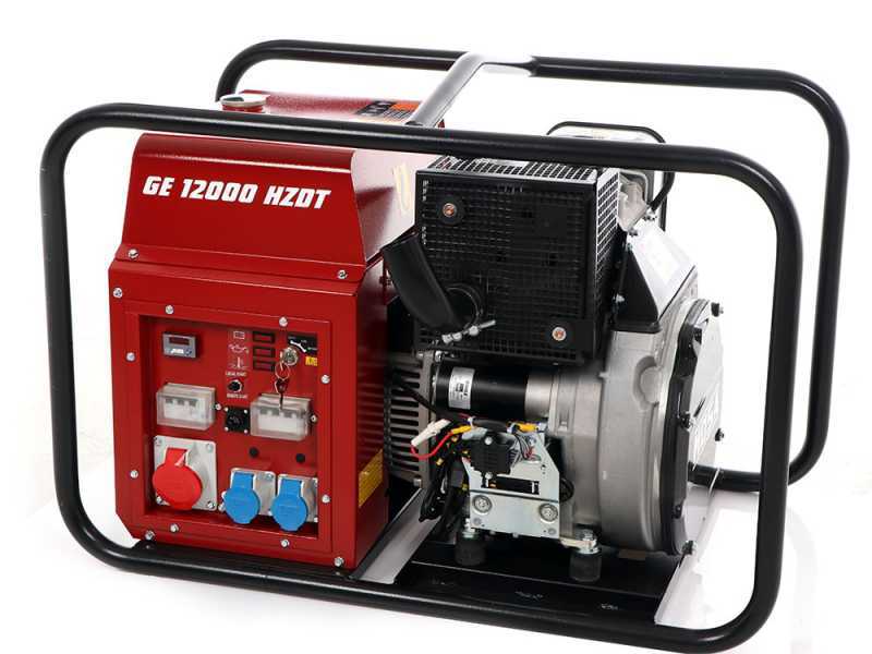 MOSA GE 12000 HZDT - Generatore di corrente diesel 9.6 kW - Continua 8.8 kW Trifase