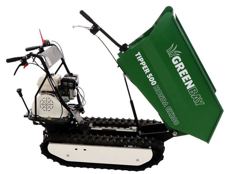GreenBay TIPPER 500 HONDA GX200 - Motocarriola cingolata dumper - Portata 500Kg