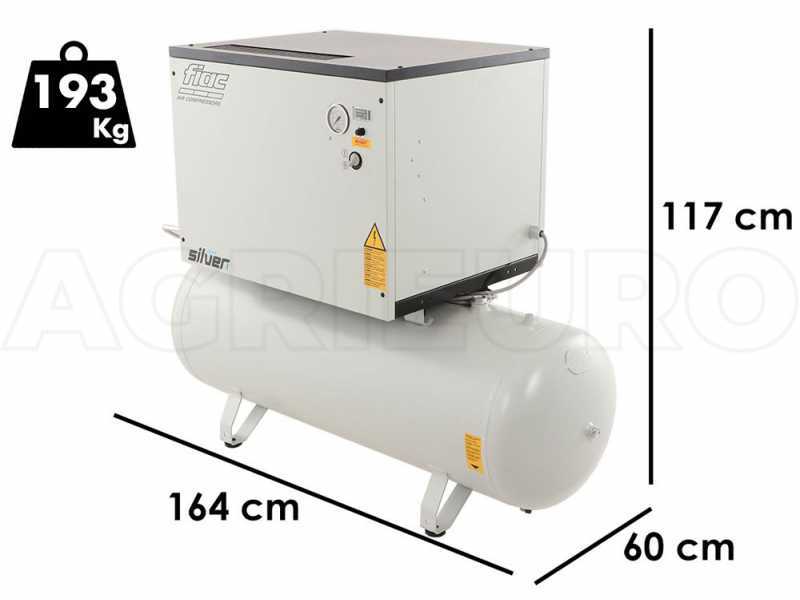 FIAC Light Silver LS 8 270 10 400/50 CE - Compressore trifase a vite silenziato - Motore 8 HP