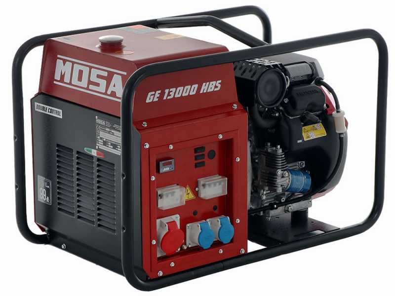 MOSA GE 13000 HBS - Generatore di corrente a benzina 10.4 kW - Continua 9 kW Trifase