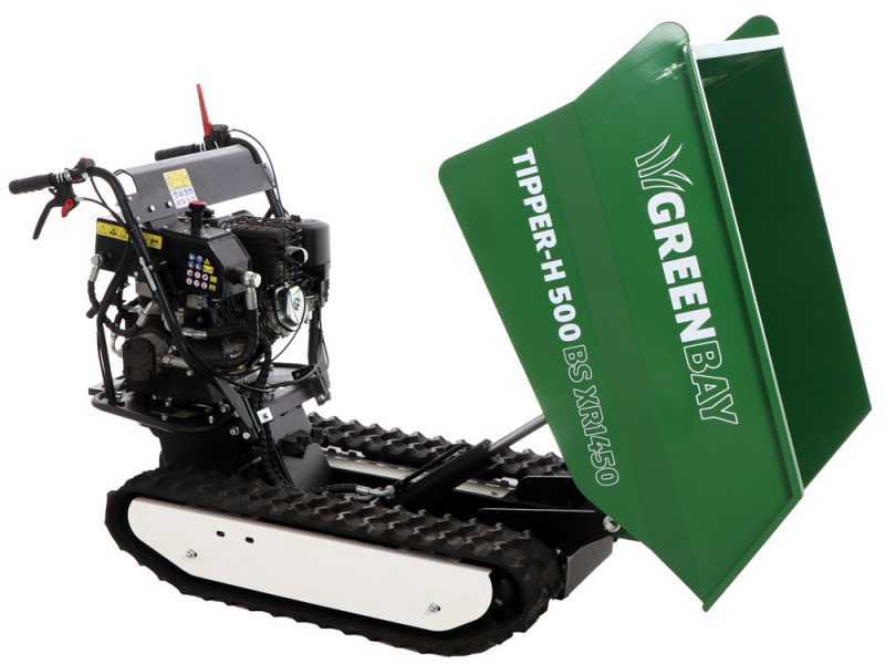GreenBay TIPPER-H 500 BS XR1450 - Motocarriola cingolata cassone dumper idraulico