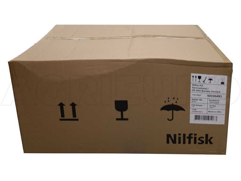 Nilfisk SW 250 - Spazzatrice manuale a spinta con cesto di raccolta