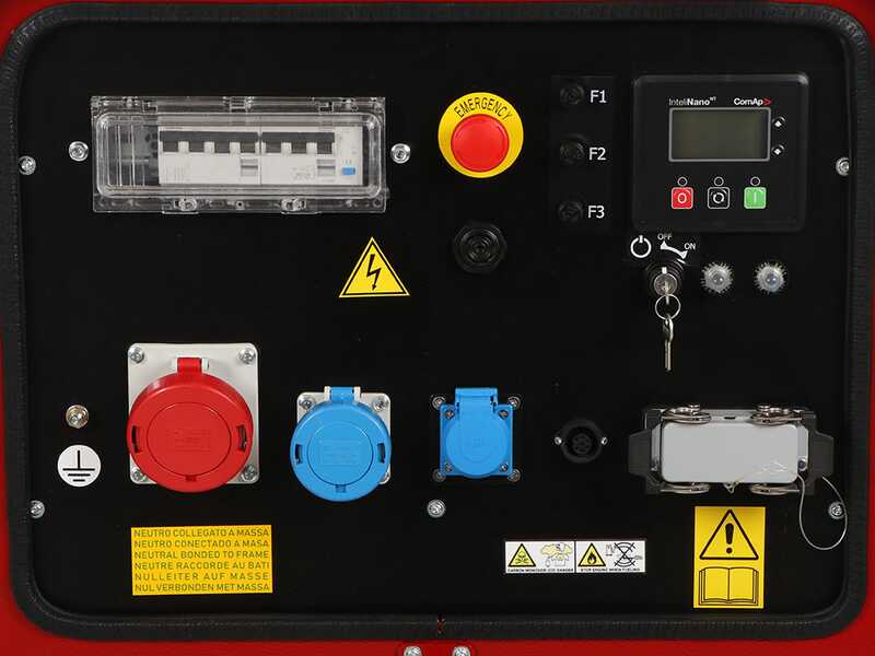 MOSA GE SX-11000 KDT - Generatore di corrente diesel silenziato 8.8 kW - Continua 8 kW Trifase - Motore Kohler KDW702