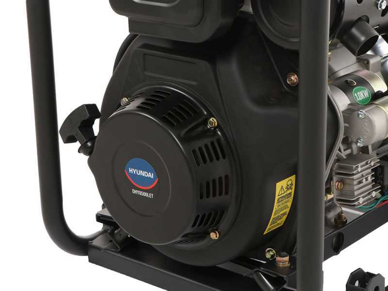 Hyundai DHY8500LET - Generatore di corrente diesel 6 kW - Continua 5.5 kW Full-Power