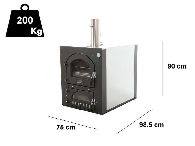 Fontana FOCO - Forno a legna da incasso 80x45