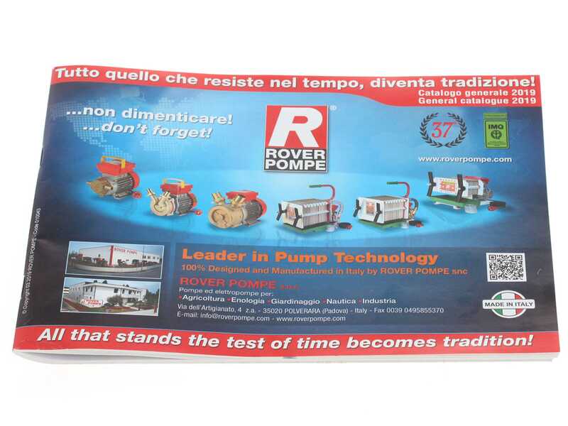 Rover 20 By-Pass - Elettropompa da travaso in bronzo - Monofase - 230V