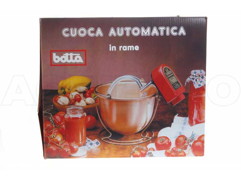 NuovaFac Cuoca Automatica - Paiolo in rame elettrico liscio per polenta base tonda 4L - 5W