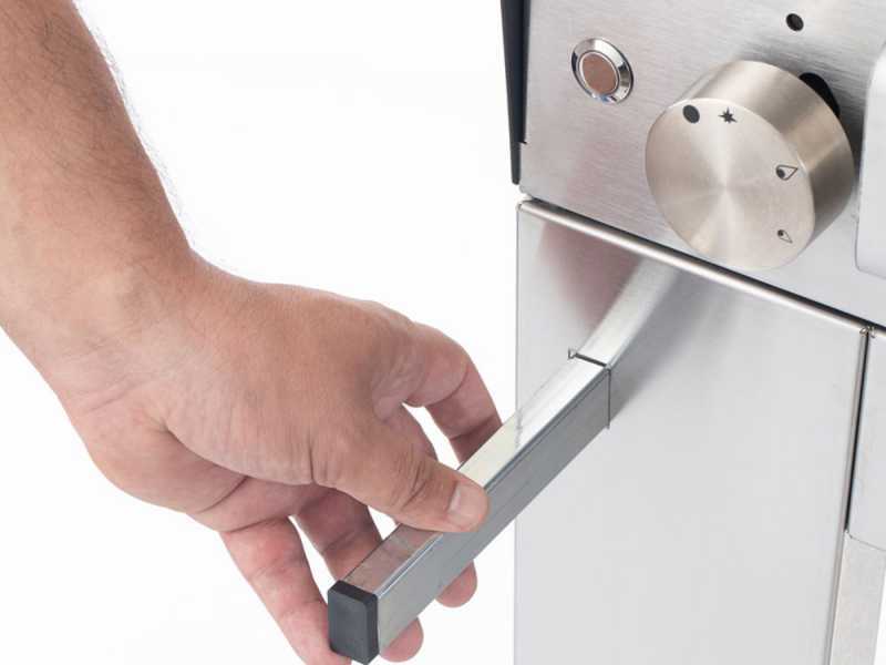 Fontana MARINARA INOX - Forno a gas da esterno con carrello 80x80