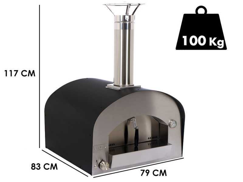 Seven Italy Persefone Antracite - Forno a gas da esterno