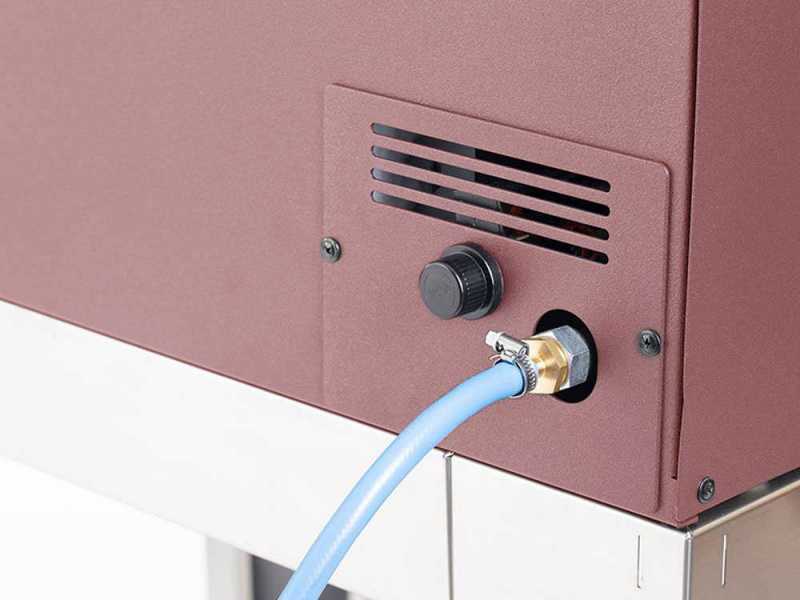 Seven Italy Persefone Rosso - Forno a gas da esterno con carrello