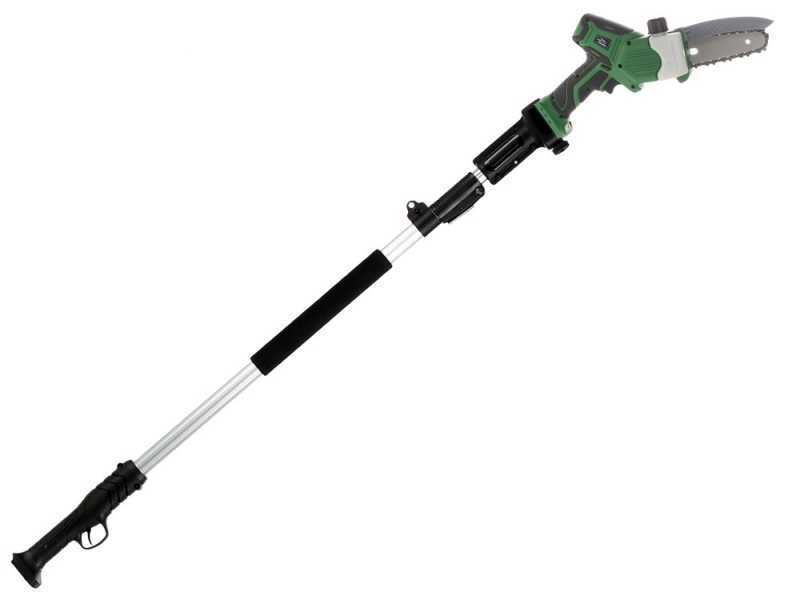 GreenBay TopSaw 5C - Potatore a batteria su asta - 2 batterie da 16,8V - 2Ah