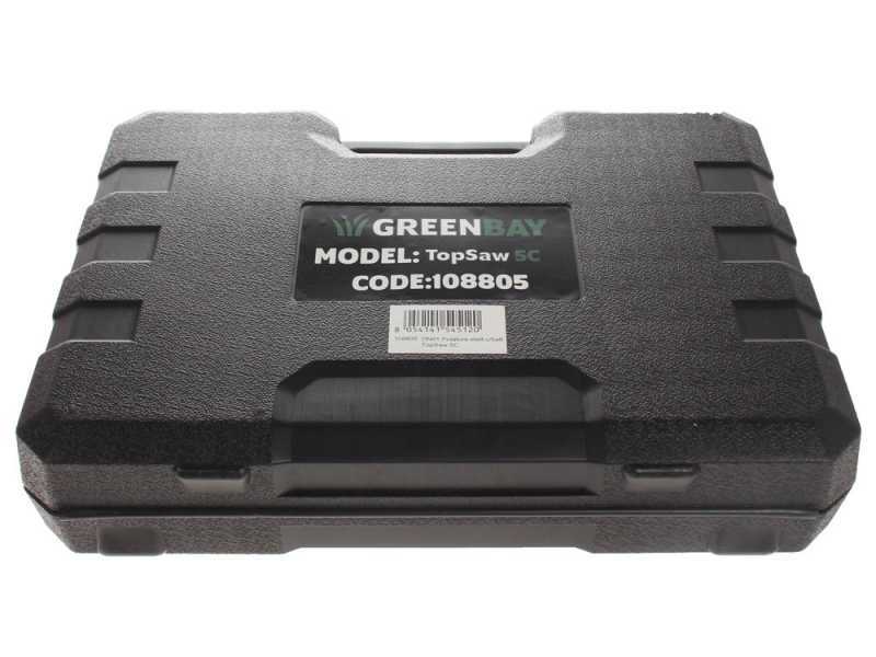 GreenBay TopSaw 5C - Potatore a batteria su asta - 2 batterie da 16,8V - 2Ah