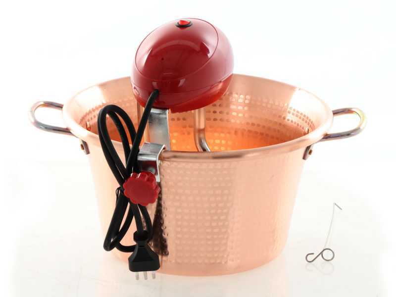 Polentina In Rame OVBC 26cm - Con Motore Elettrico 14W - Base Alluminio - Foto 5