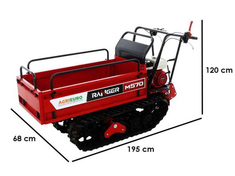 Motocarriola cingolata estensibile Ranger M570 - Portata 500Kg