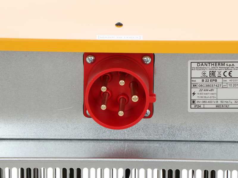 Master B 22 EPB - Generatore di aria calda elettrico trifase - Termoventilatore