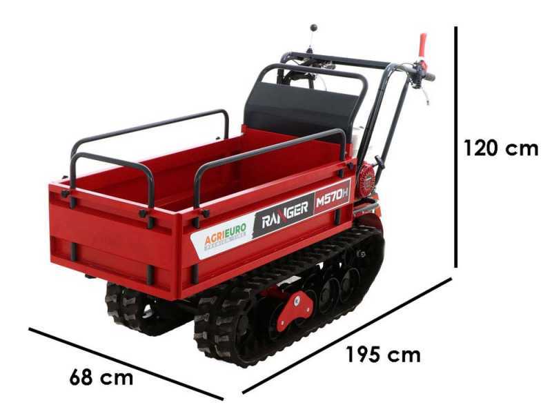 Motocarriola cingolata estensibile Ranger M570 H - Portata 500Kg