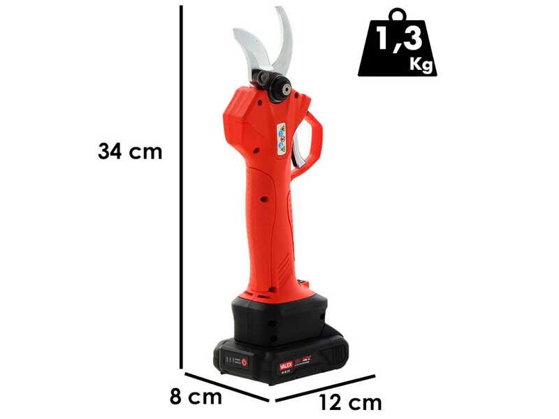 Valex M-FPB18 - Forbice elettrica da potatura - 18V 2Ah - Diametro di taglio 35mm