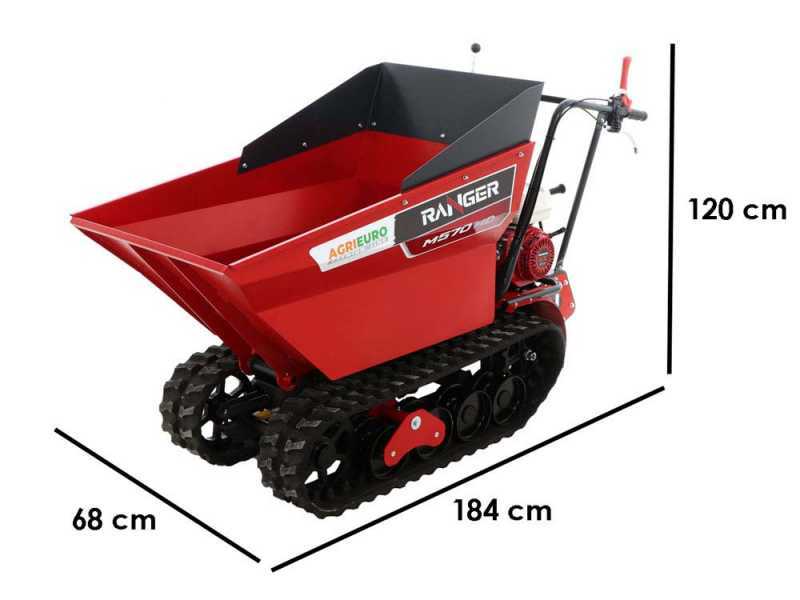 Motocarriola cingolata dumper Ranger M570 HD-E - Motore Honda GX200 - Avviamento elettrico