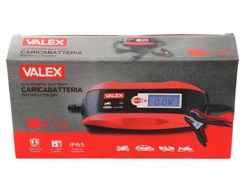 Valex LCD Power Battery - Caricabatterie - Manutentore carica - Schermo lcd - Batterie 6/12V