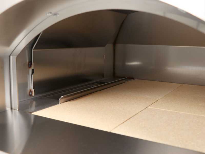 Fontana Margherita Antracite - Forno a gas da esterno con carrello
