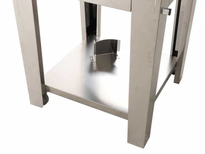 Fontana Margherita Antracite - Forno a gas da esterno con carrello