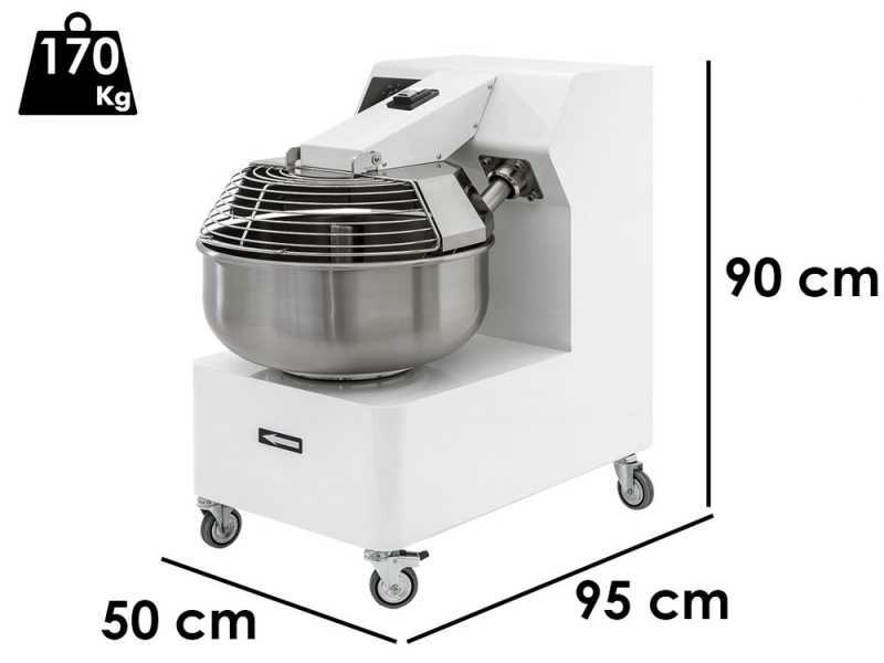 Impastatrice a forcella professionale ITF35 2VV - Da 35 Kg trifase 2 velocit&agrave;