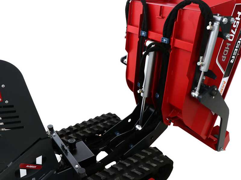 Motocarriola cingolata dumper Ranger H570 HDP - Motore Honda GX200 - Cambio idrostatico