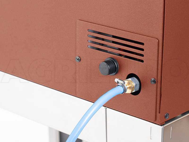 Fontana Margherita Rosso - Forno a gas da esterno con carrello