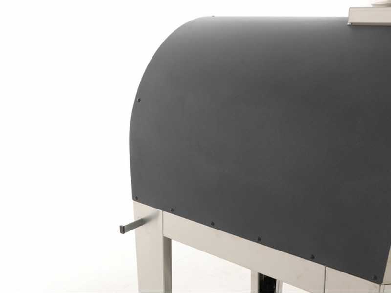 Seven Italy Persefone Antracite - Forno a legna da esterno con carrello