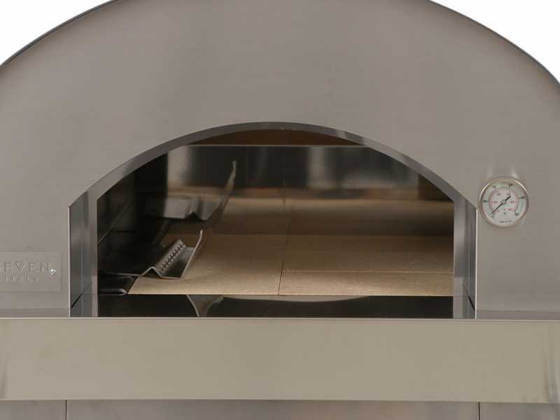 Seven Italy Persefone Antracite - Forno a legna da esterno con carrello