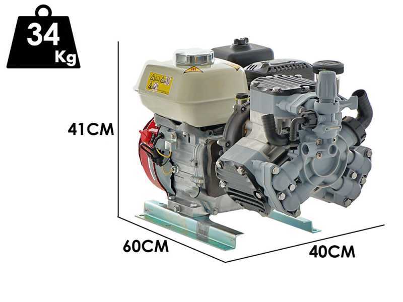 Comet MTP P40/20 SC 4T - Motopompa irrorazione a scoppio - motore Honda GX120 - versione per acidi e prodotti chimici