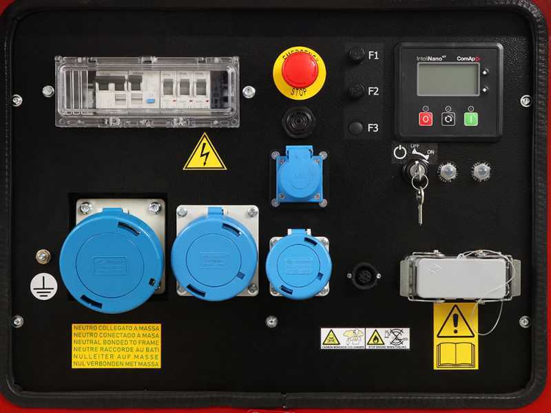 MOSA GE SX 16000 KDM - Generatore di corrente a diesel silenziato 14.4 kW - Continua 13.2 kW Monofase + ATS