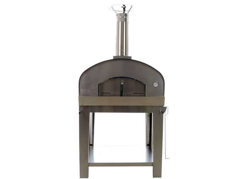 Seven Italy Eros Antracite - Forno a legna da esterno con carrello