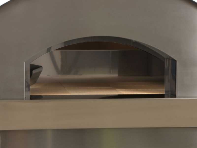 Seven Italy Eros Antracite - Forno a legna da esterno con carrello