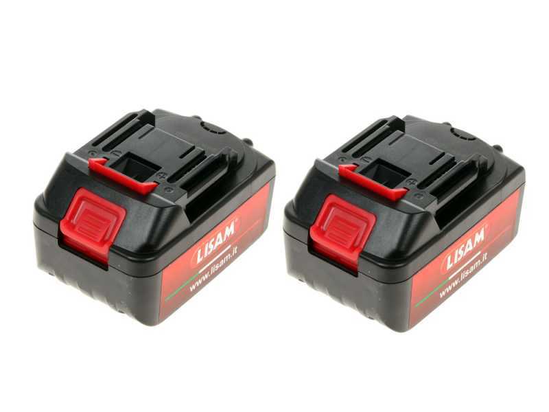 Lisam SG 21 - Potatore manuale a batteria - 2 batterie da 18V 4Ah