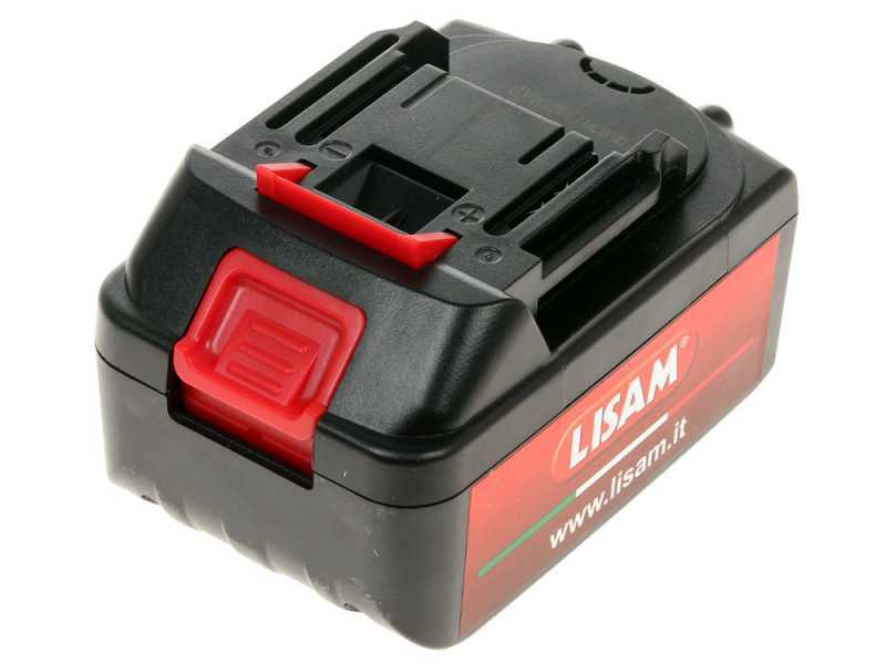 LISAM SG 22 - Elettrosega a batteria 2 x 18V 2Ah - Lama da 25cm